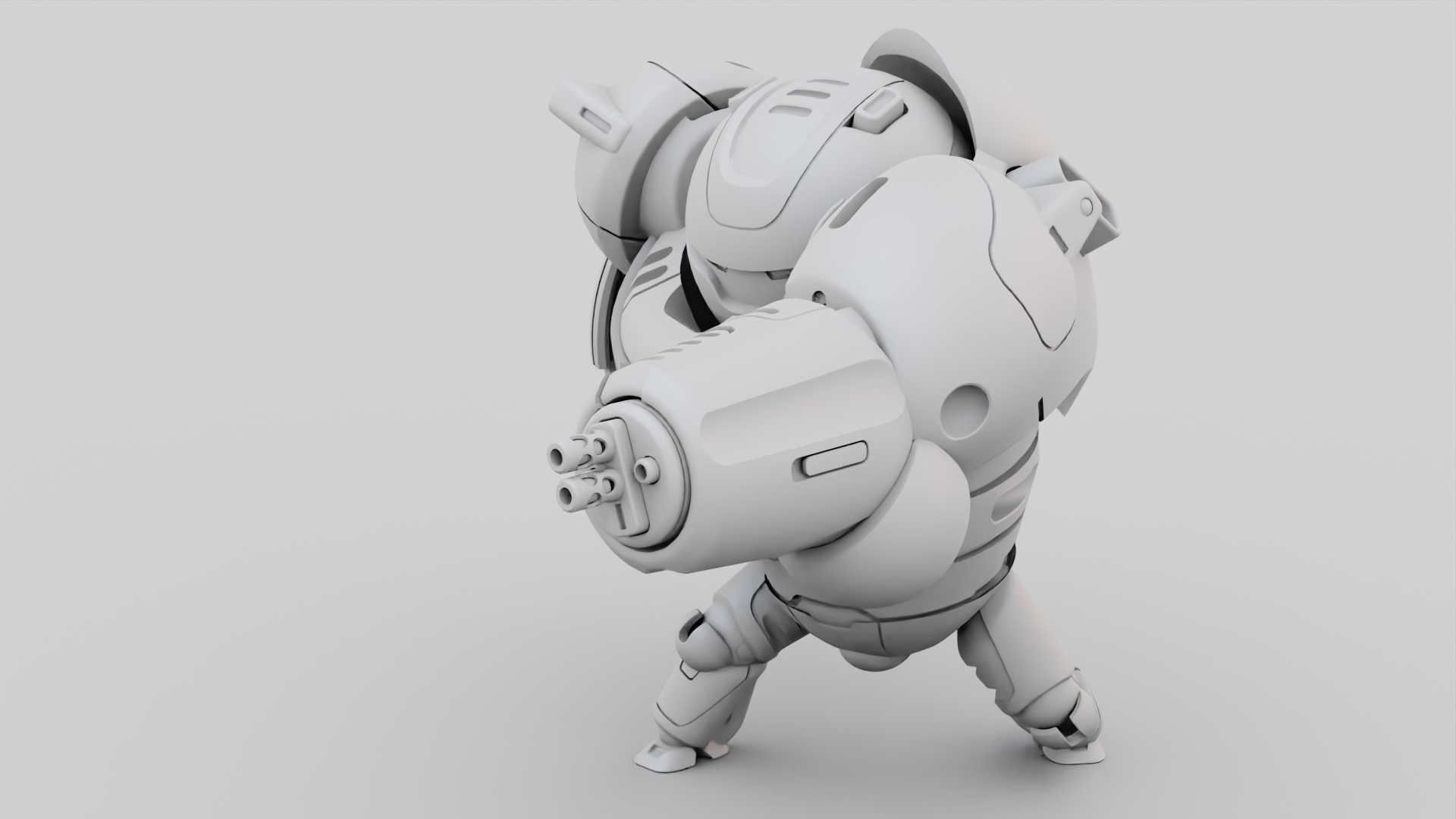 BATTLE DROID OMNIOUS-B  RIGGED 3D model_32