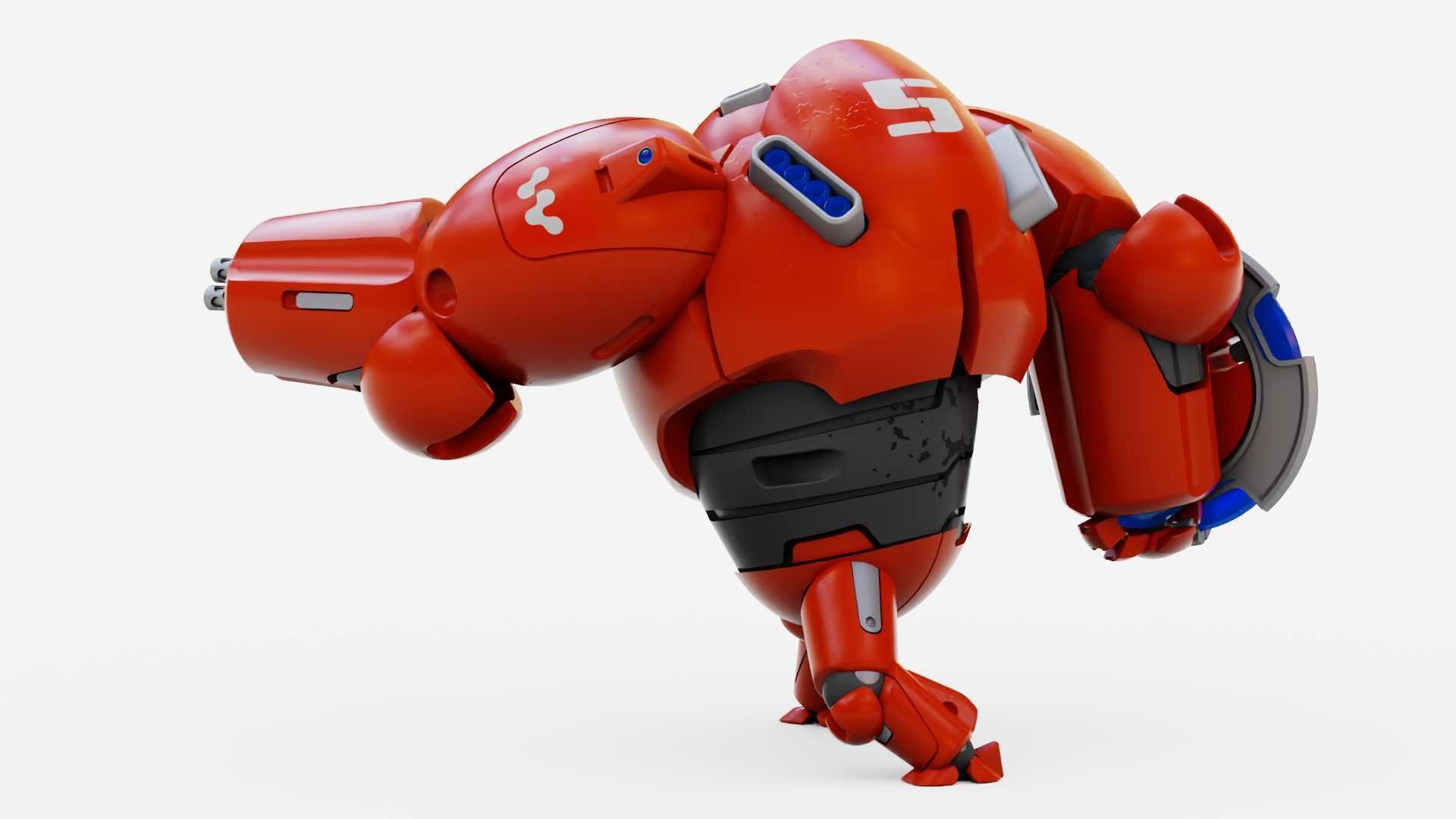 BATTLE DROID OMNIOUS-B  RIGGED 3D model_11