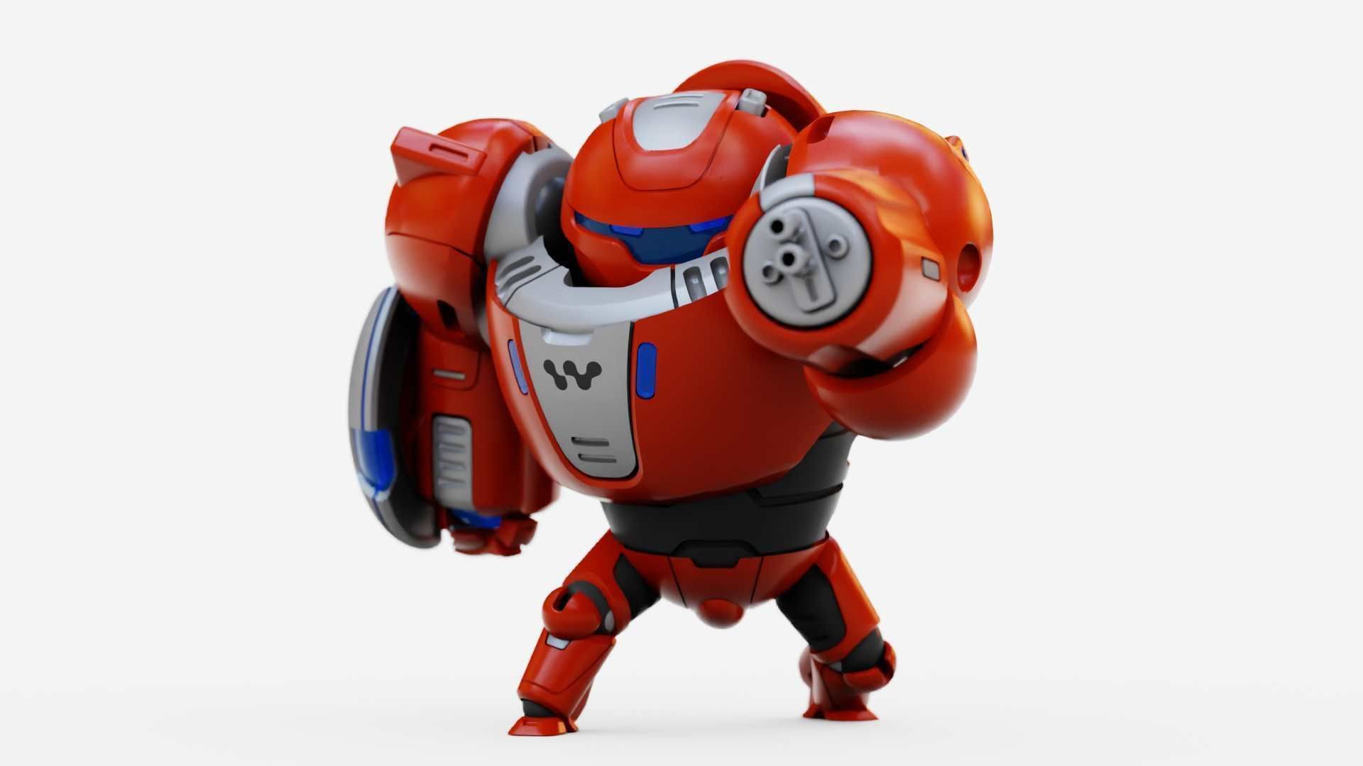 BATTLE DROID OMNIOUS-B  RIGGED 3D model_20