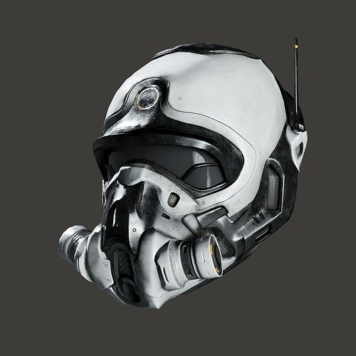 SciFi Helmet ver4 Low-poly 3D model
