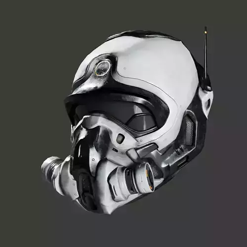 SciFi Helmet ver4 Low-poly 3D model