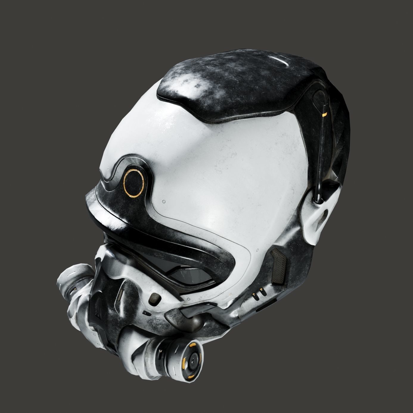 SciFi Helmet ver4 Low-poly 3D model_12