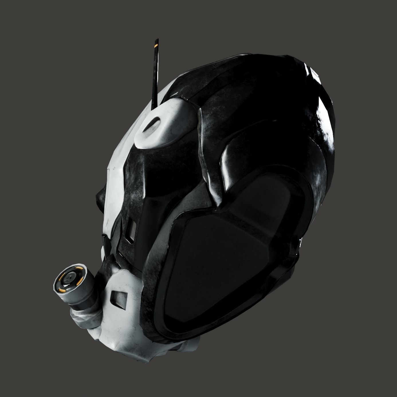 SciFi Helmet ver4 Low-poly 3D model_16