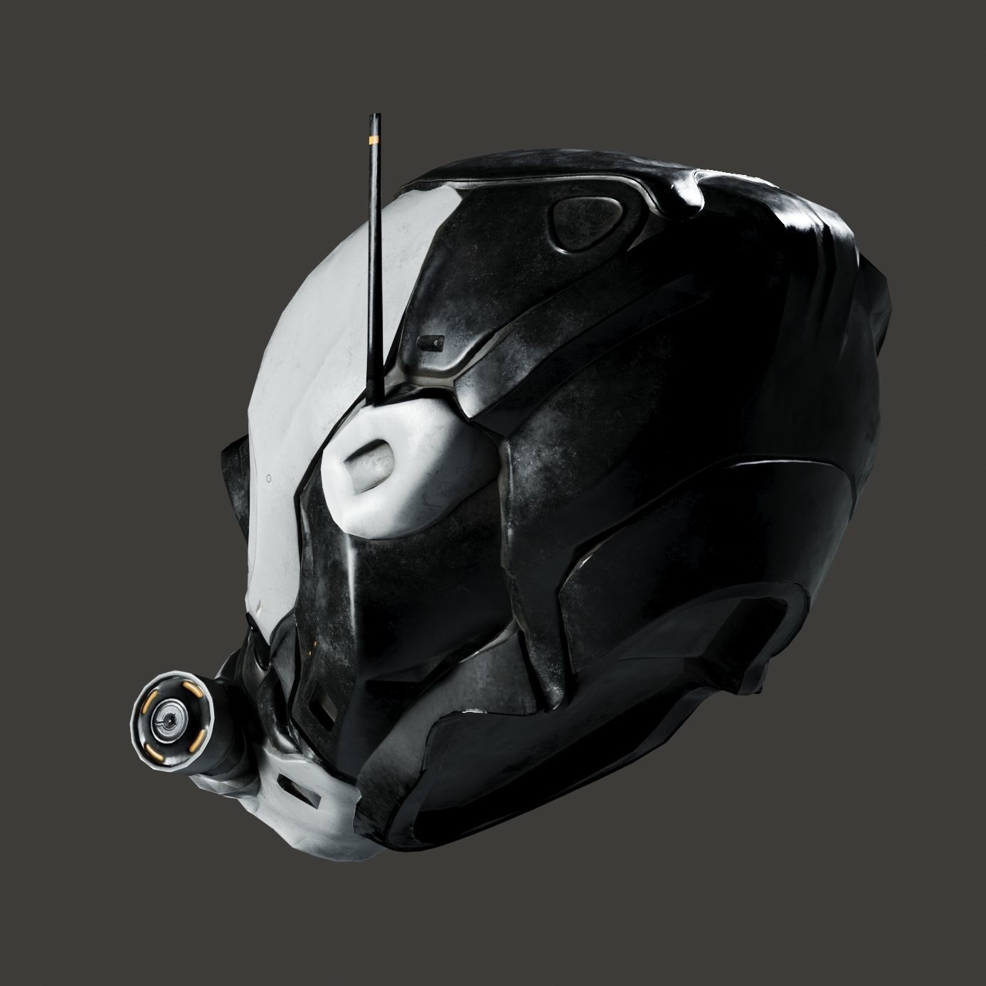 SciFi Helmet ver4 Low-poly 3D model_6