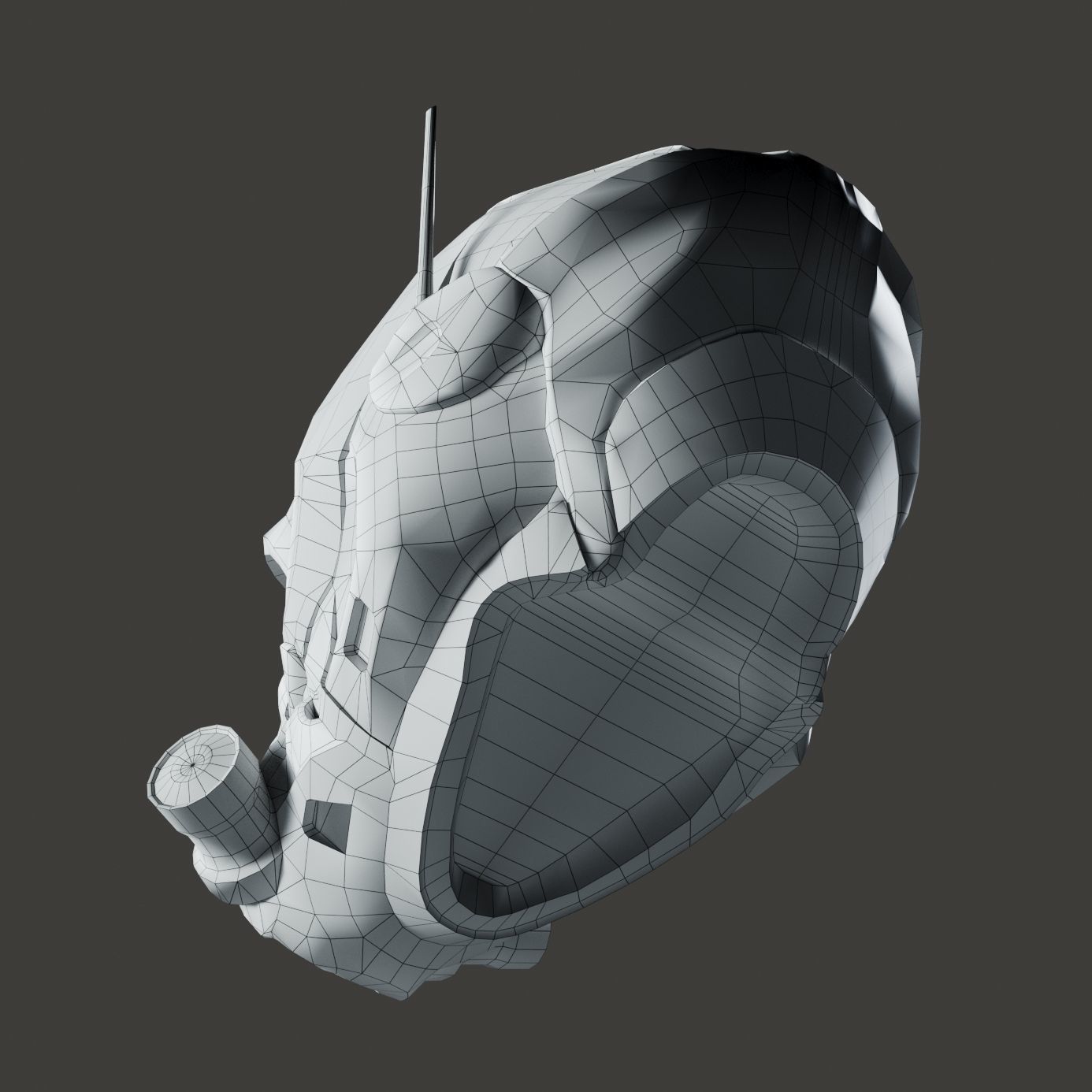 SciFi Helmet ver4 Low-poly 3D model_17