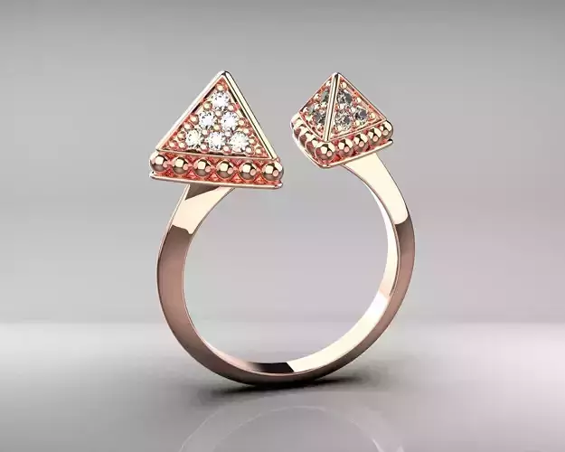 Female Stylish Ring with diamonds N121