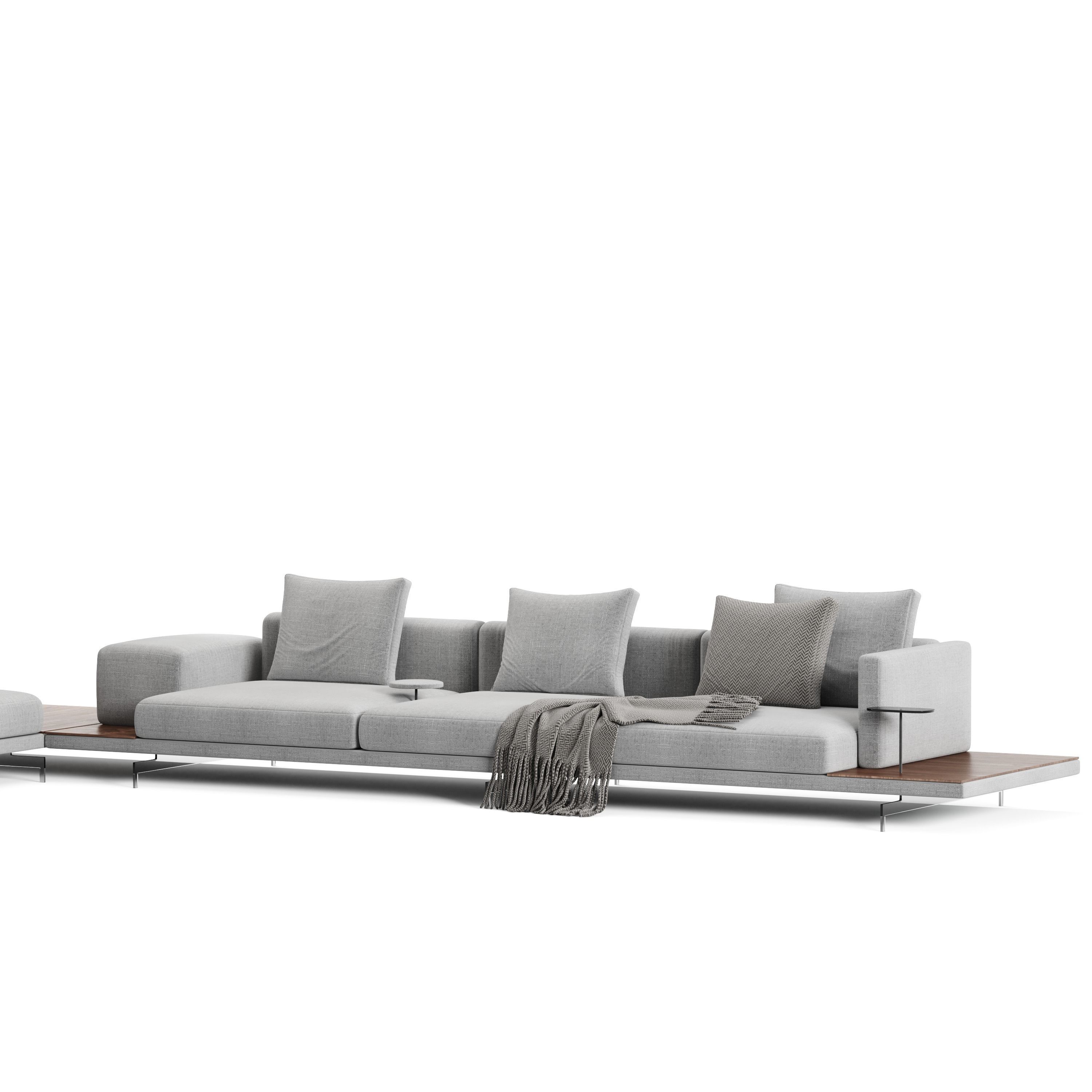 Sofa B B italia Dock model 01 3D model_6