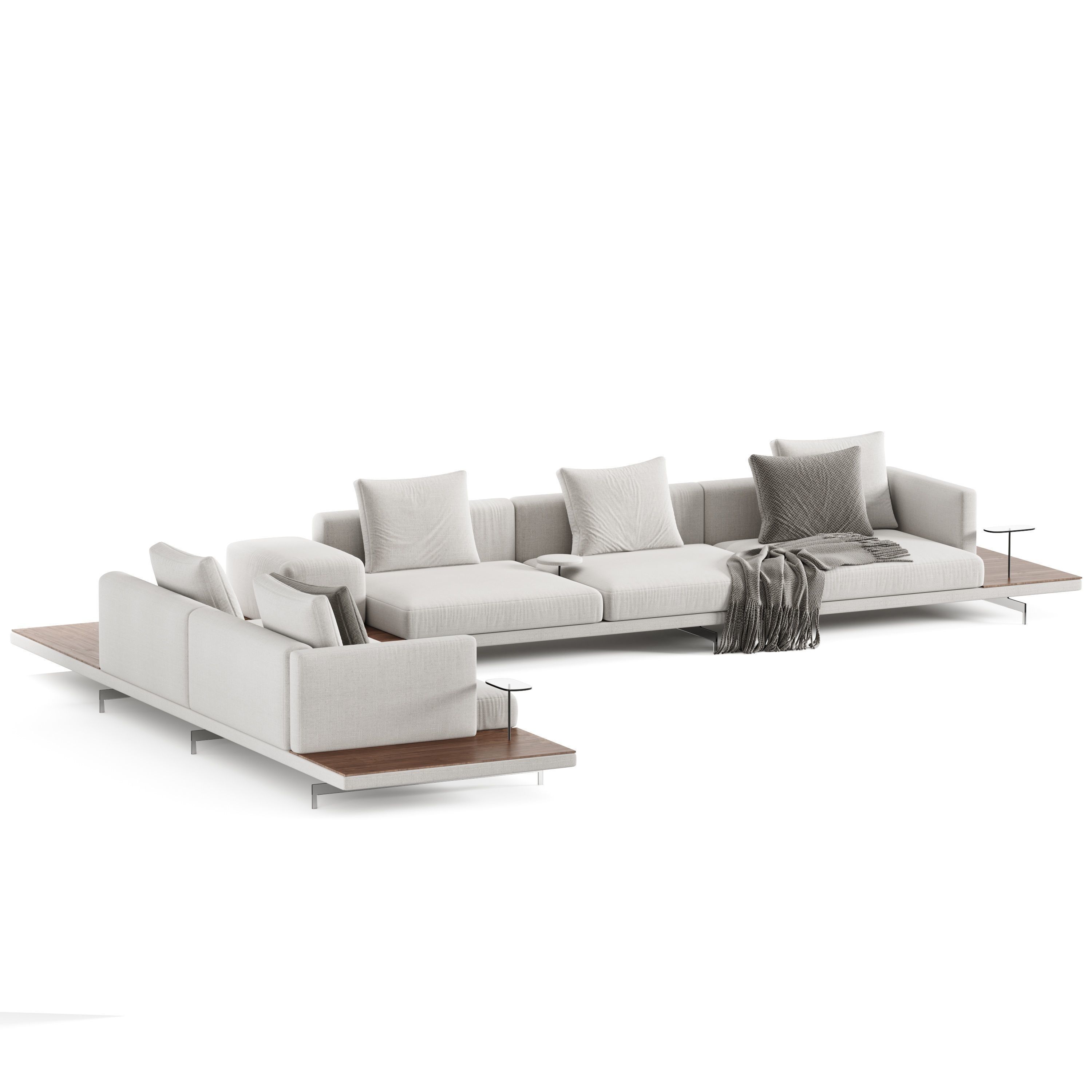Sofa B B italia Dock model 01 3D model_2