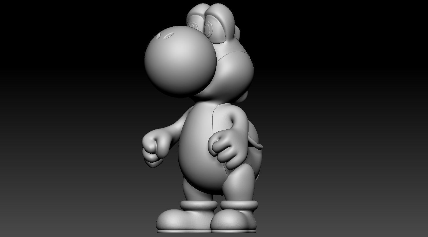 Yoshi and yoshis egg 3D print model_8