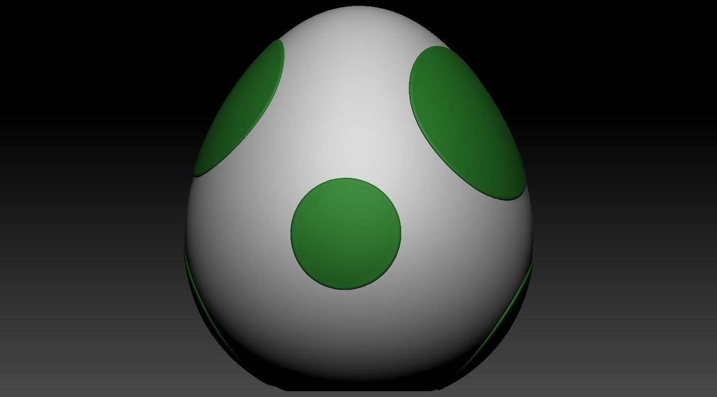 Yoshi and yoshis egg 3D print model_4