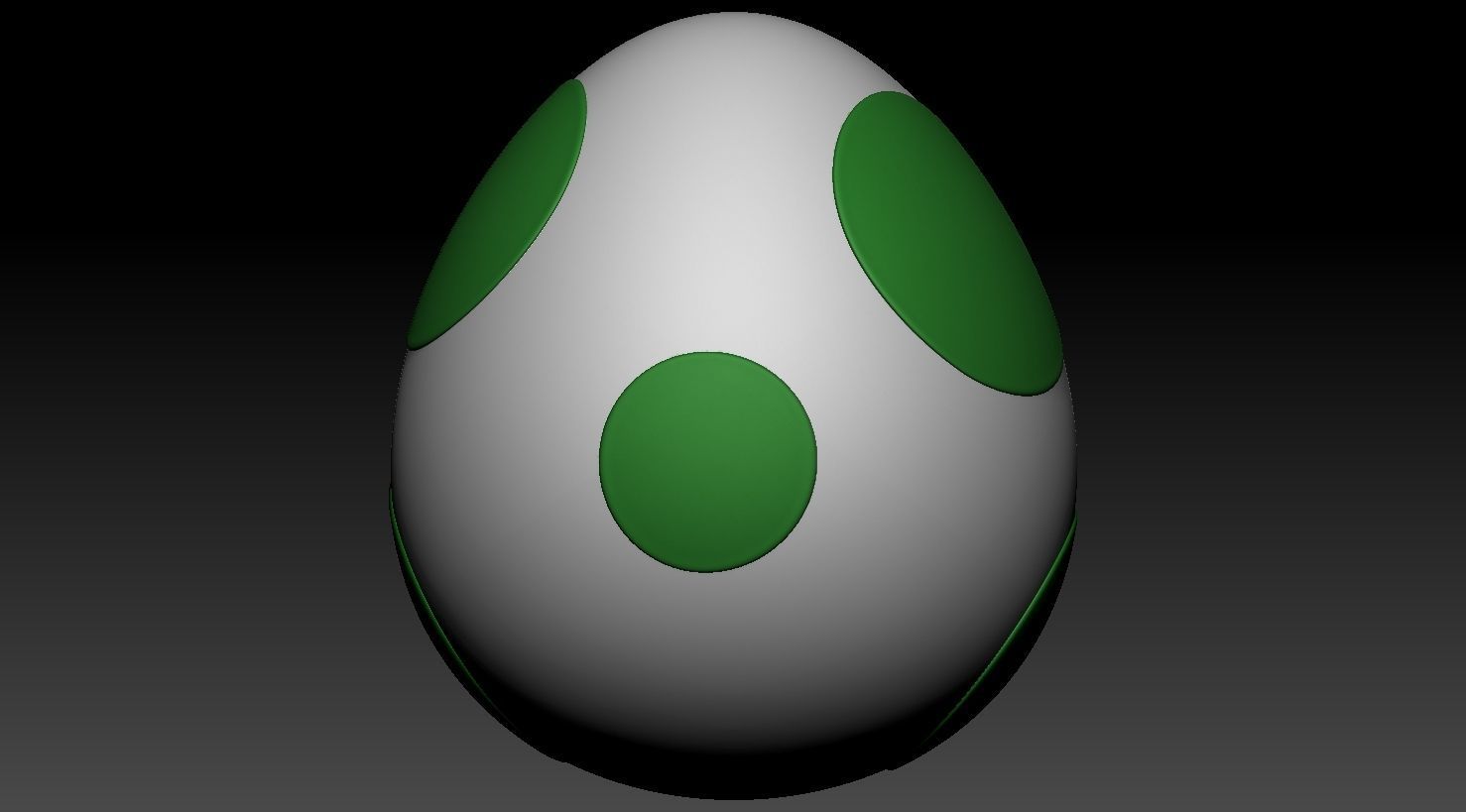 Yoshi and yoshis egg 3D print model_3