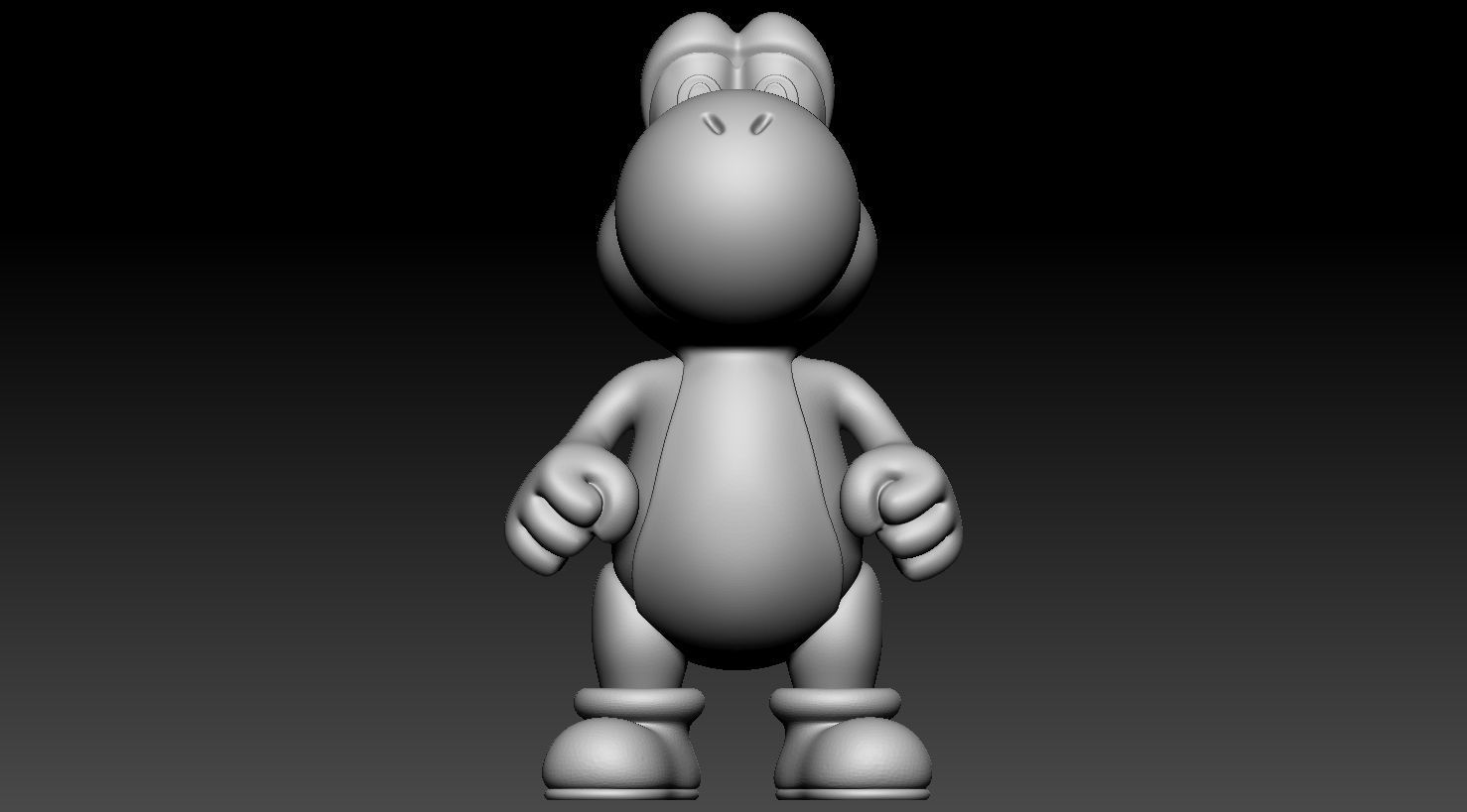 Yoshi and yoshis egg 3D print model_6