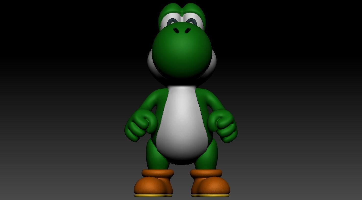 Yoshi and yoshis egg 3D print model_5