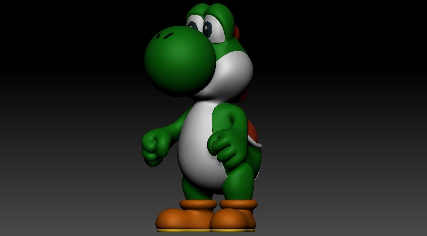 Yoshi and yoshis egg 3D print model_7