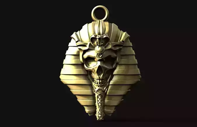 egyptian skull pendant 