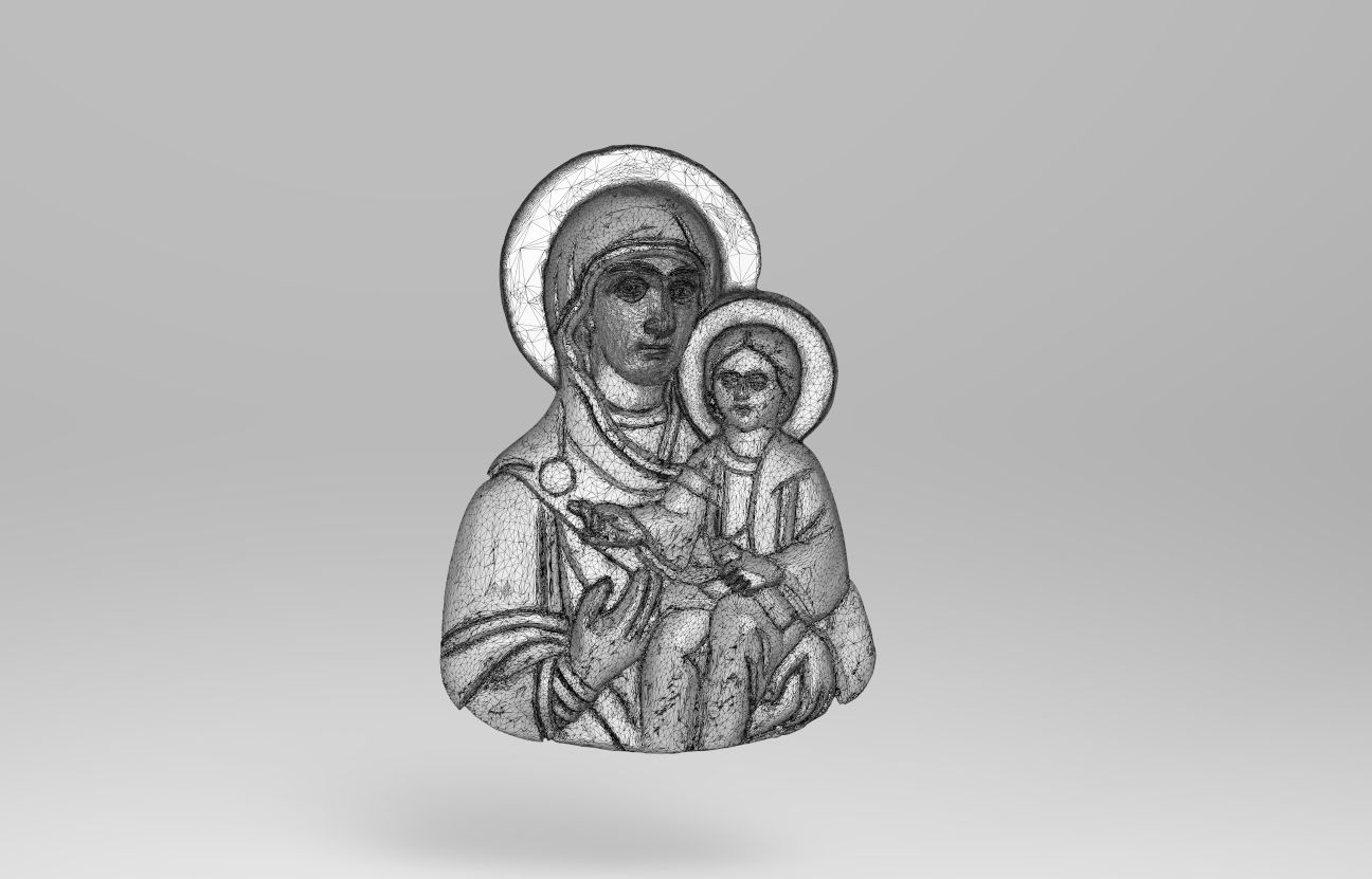Virgin Mary  Panagia Eleousa 3D print model_6