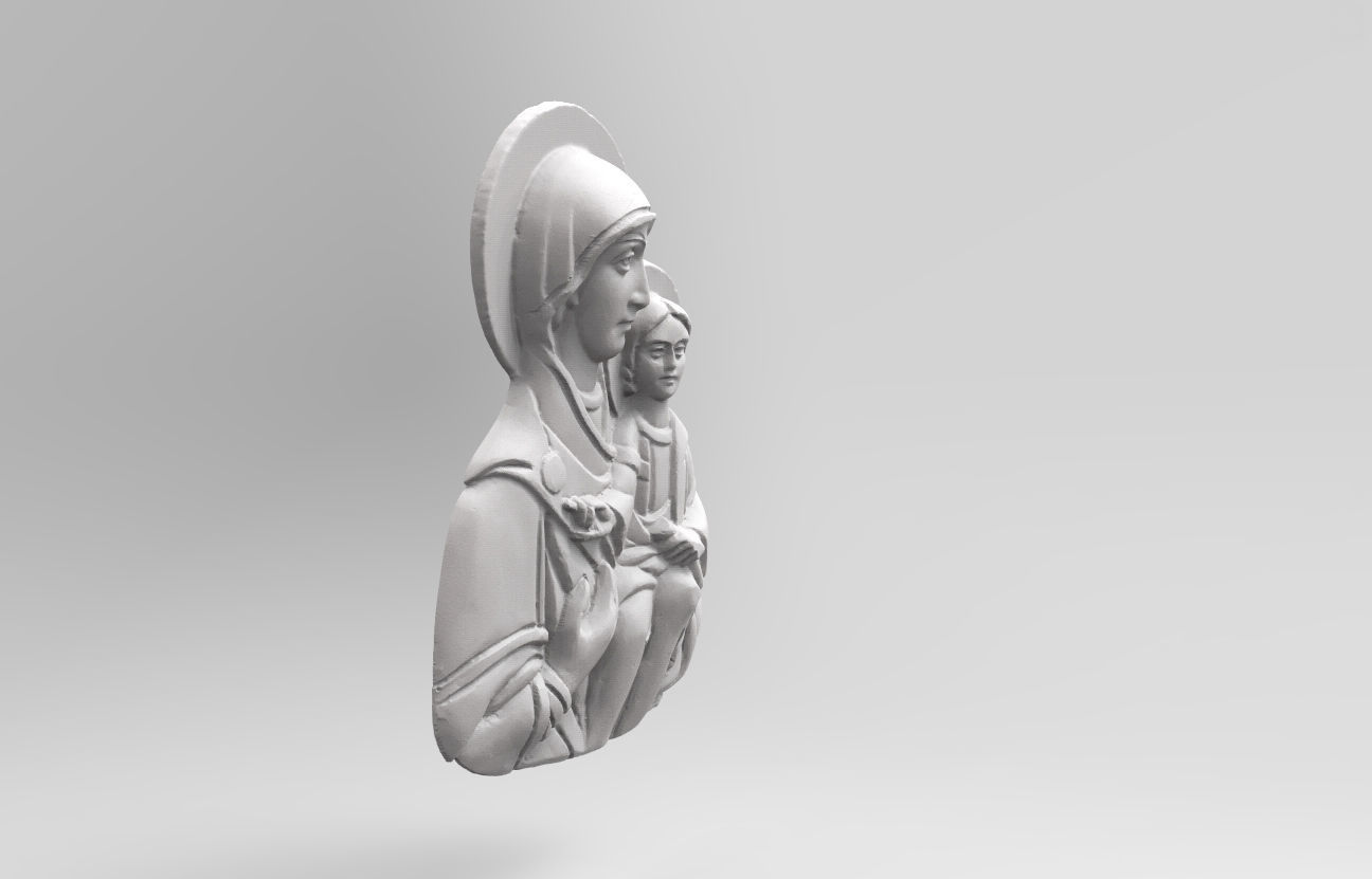 Virgin Mary  Panagia Eleousa 3D print model_1