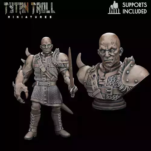 Curse of Strahd - Izek Mini Bust Combo - Pre-Supported