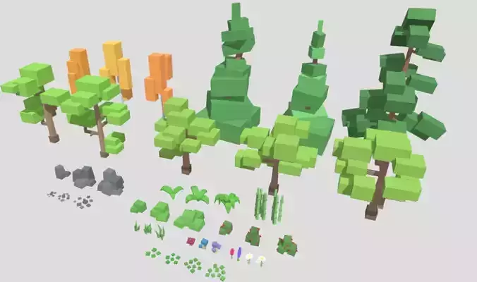 Low Poly Voxel Pack