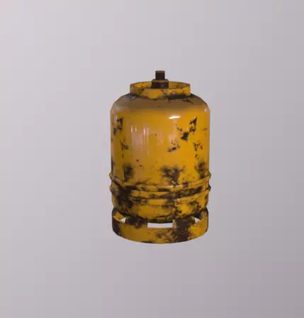 Gaz Canister Low-poly 3D model_0