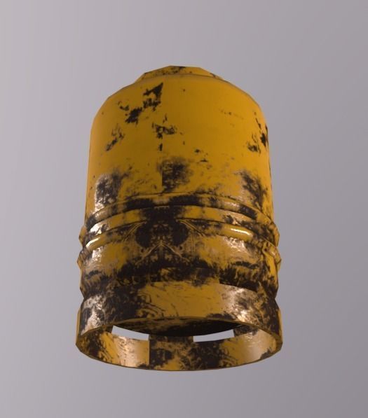 Gaz Canister Low-poly 3D model_4