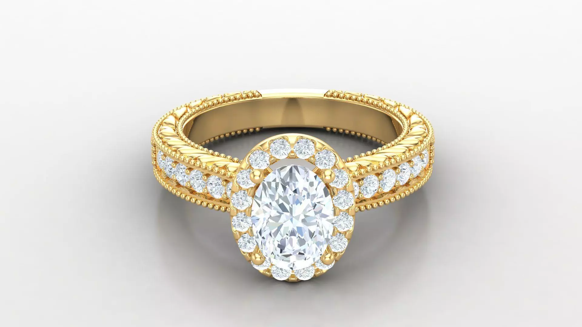 Solitaire Diamond Ring Version 3 SLT 148 3D print model_0