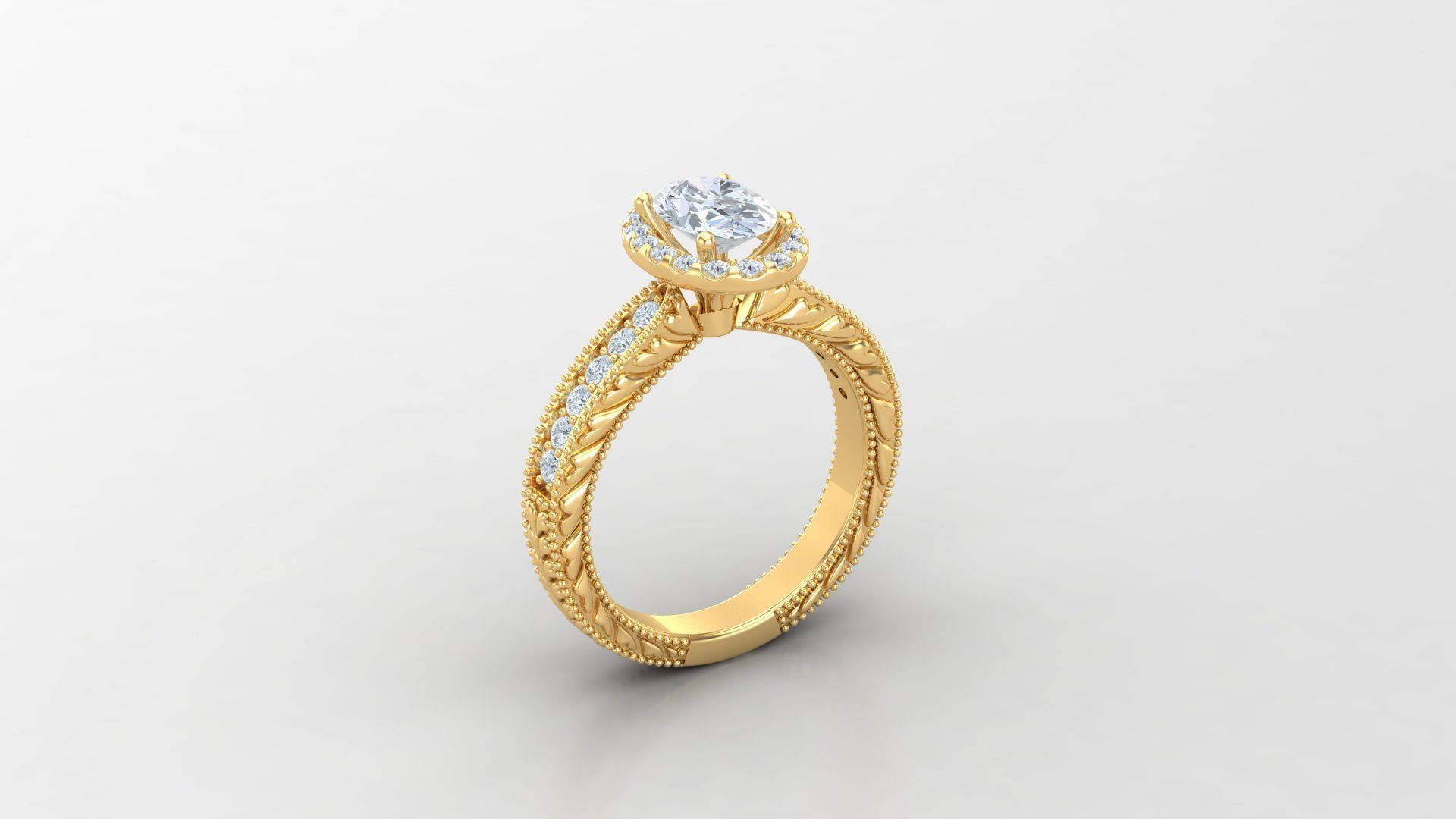 Solitaire Diamond Ring Version 3 SLT 148 3D print model_2