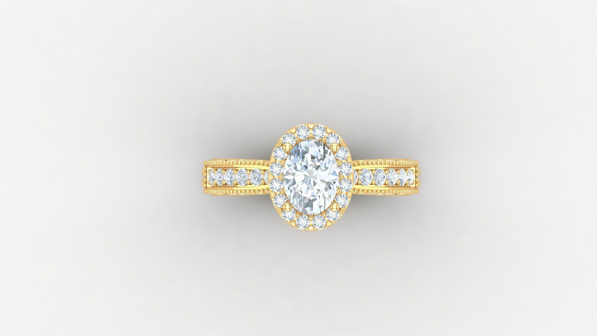 Solitaire Diamond Ring Version 3 SLT 148 3D print model_5