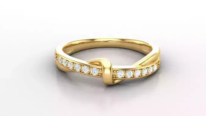 Solitaire Diamond Ring Version 3 SLT 143 3D print model