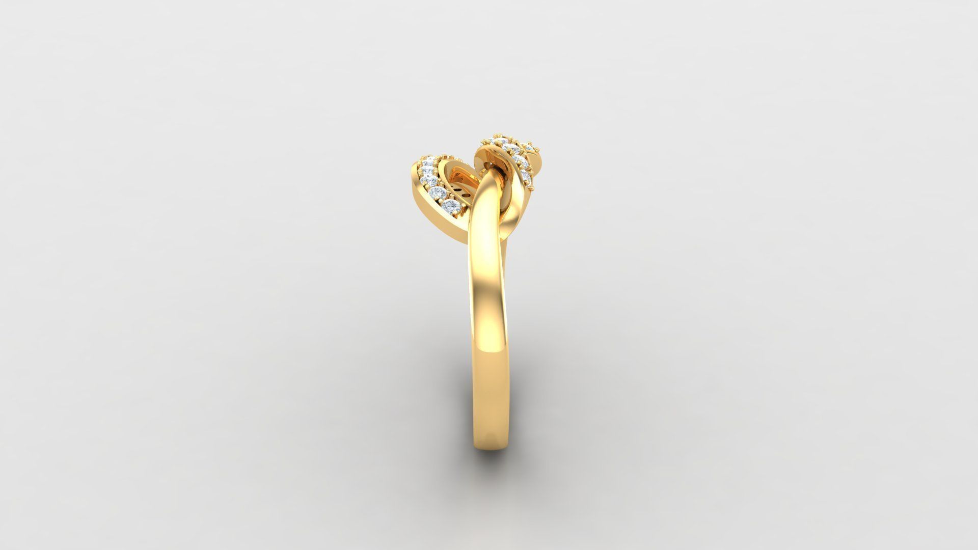 Solitaire Diamond Ring Version 3 SLT 142 3D print model_4