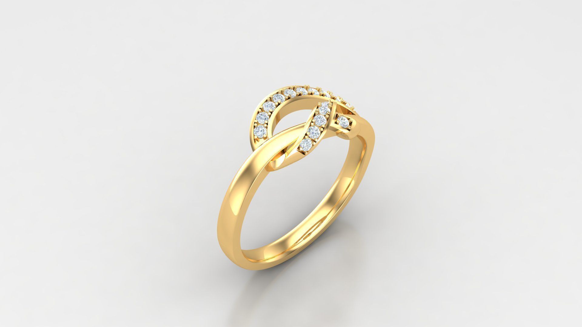 Solitaire Diamond Ring Version 3 SLT 142 3D print model_2