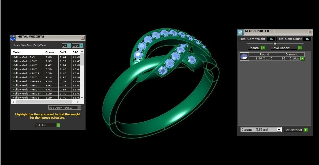 Solitaire Diamond Ring Version 3 SLT 142 3D print model_1