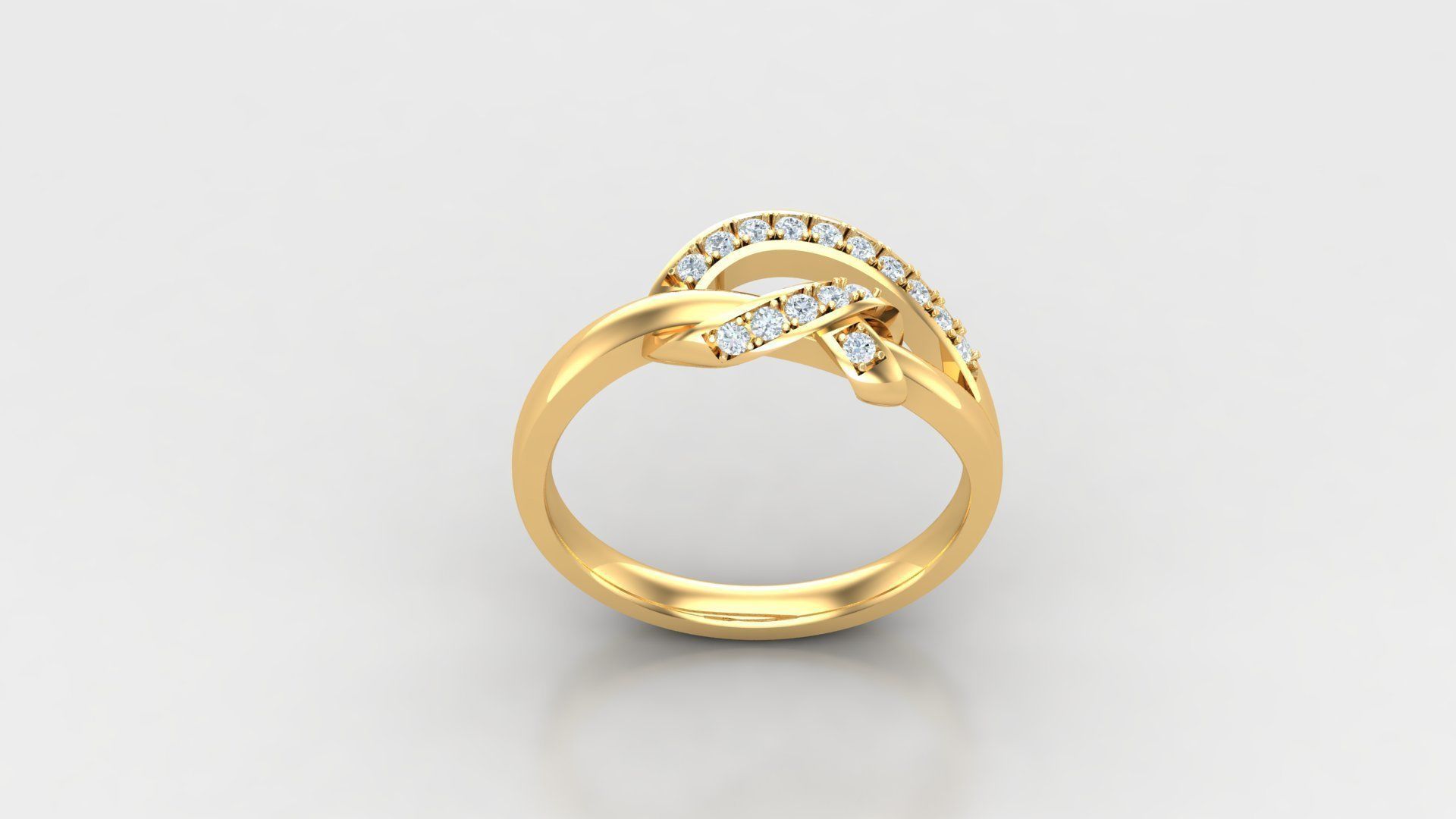 Solitaire Diamond Ring Version 3 SLT 142 3D print model_3