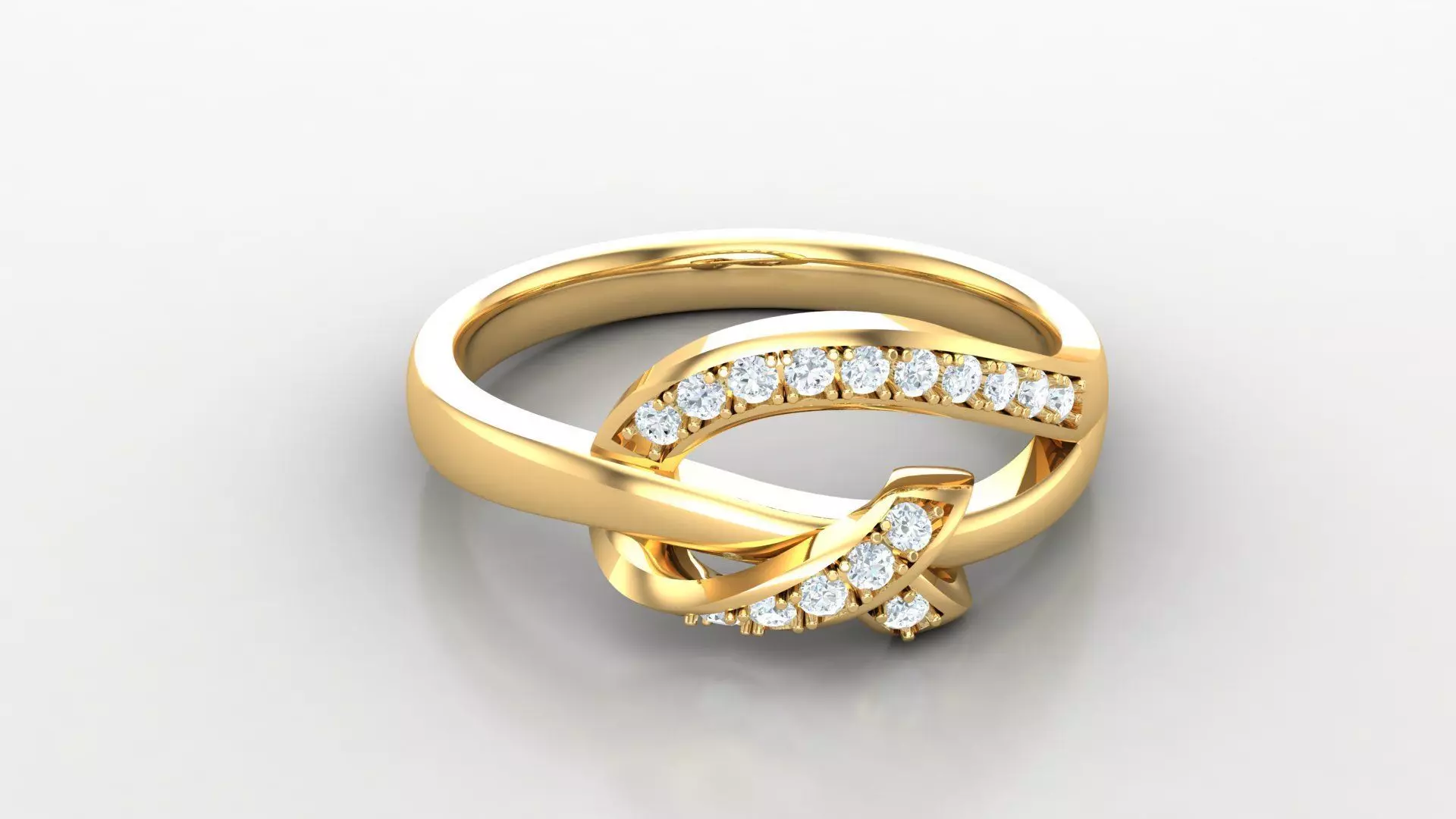 Solitaire Diamond Ring Version 3 SLT 142 3D print model_0