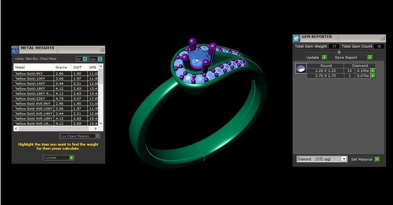 Solitaire Diamond Ring Version 3 SLT 136 3D print model_1