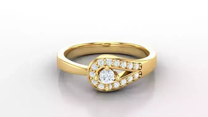 Solitaire Diamond Ring Version 3 SLT 136