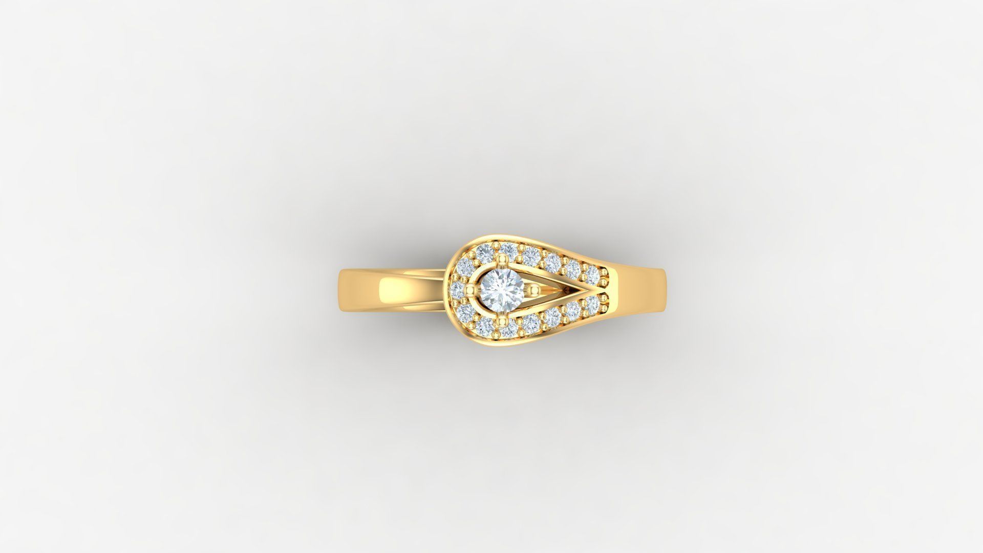 Solitaire Diamond Ring Version 3 SLT 136 3D print model_5