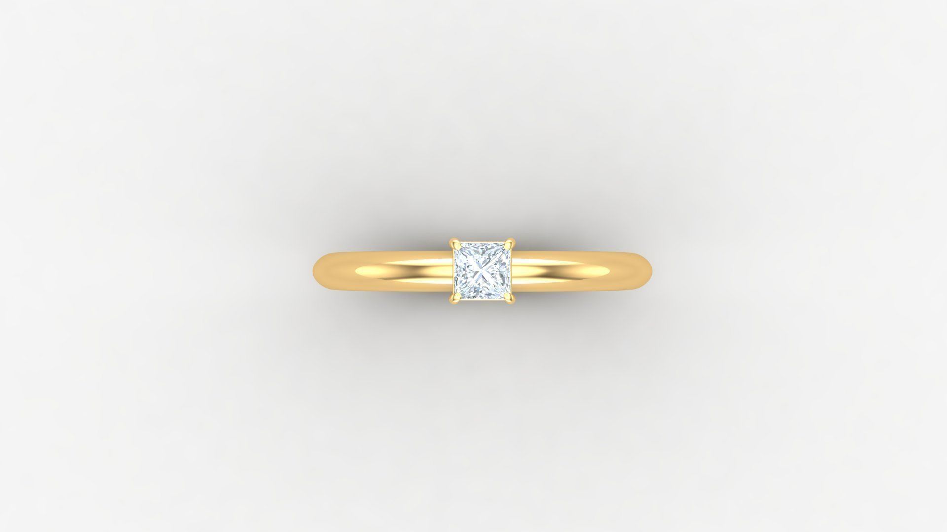 Solitaire Diamond Ring Version 3 SLT 132 3D print model_5