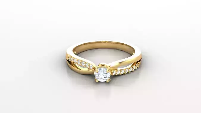 Solitaire Diamond Ring Version 3 SLT 128