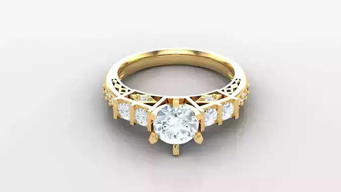 Solitaire Diamond Ring Version 3 SLT 124