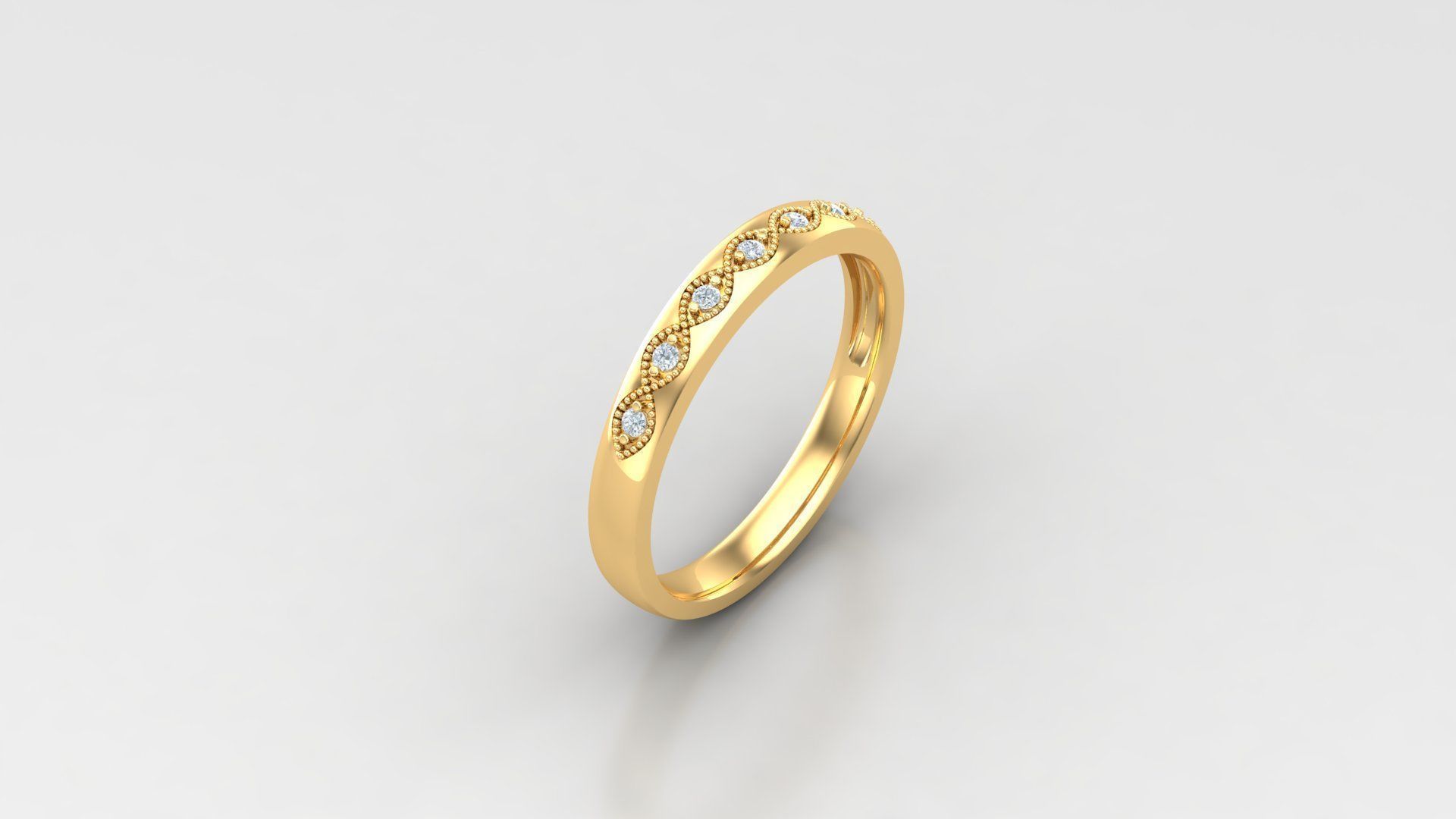 Solitaire Diamond Ring Version 3 SLT 102 3D print model_2