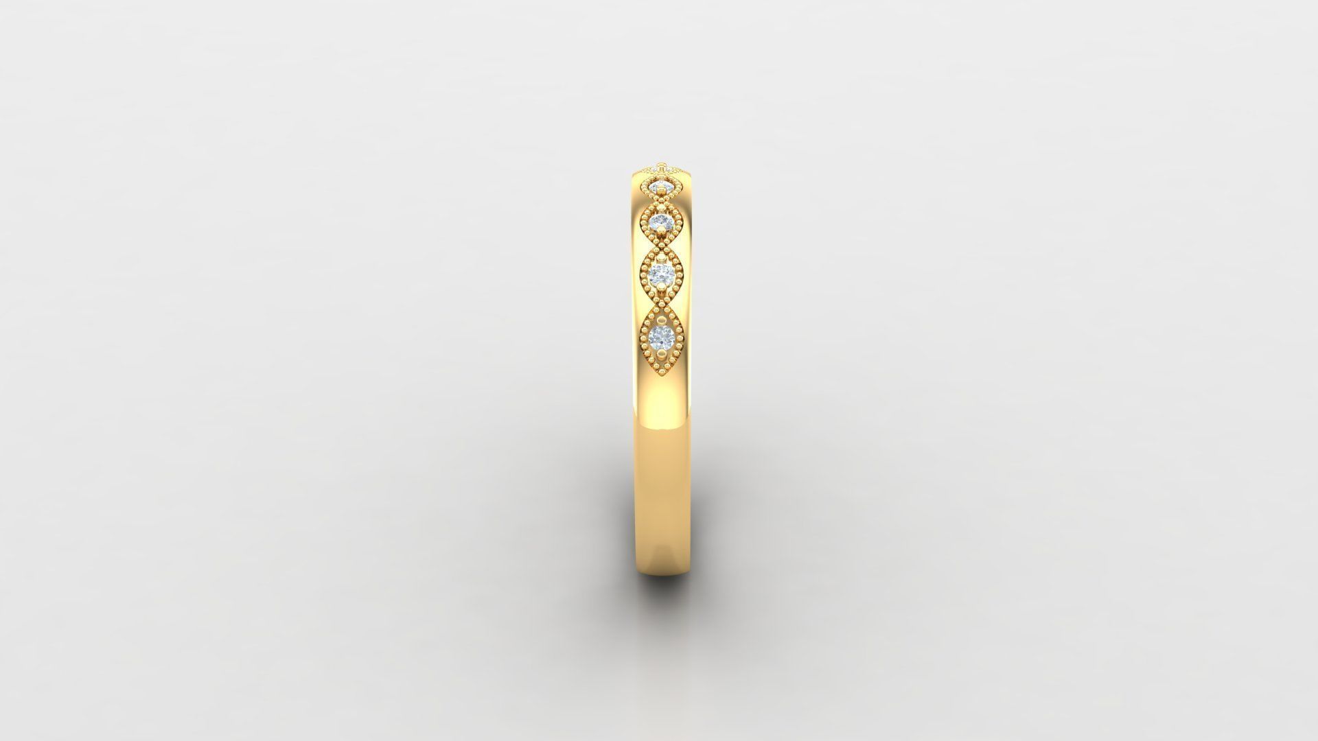 Solitaire Diamond Ring Version 3 SLT 102 3D print model_4