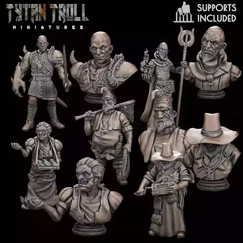  Curse of Strahd - Mini Bust Pack 02 - Pre-Supported