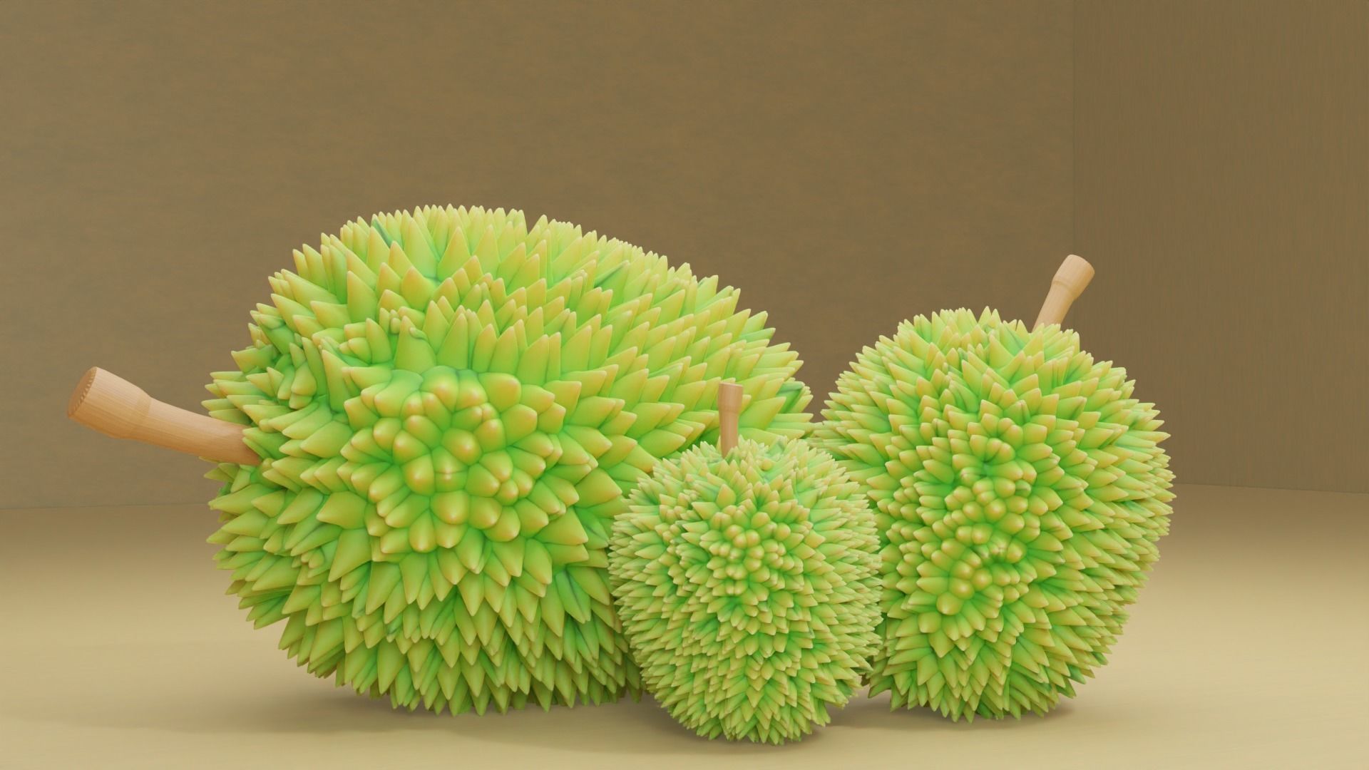 Durian New Version 3D model_1