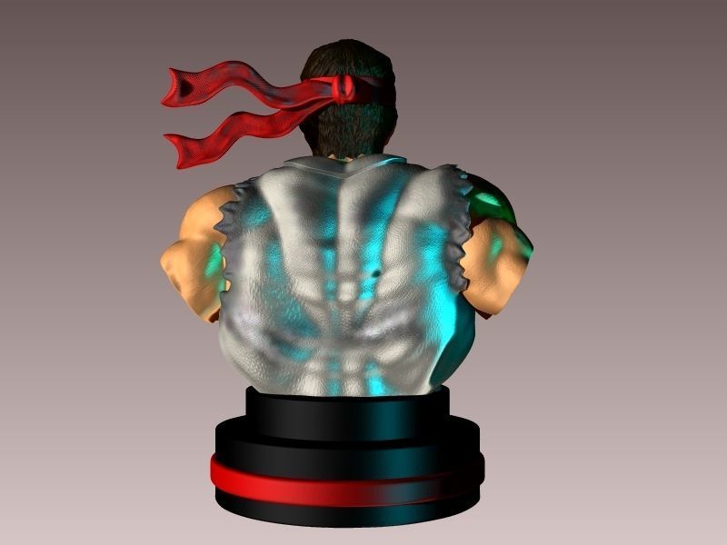 RYU BUST STREET FIGHTERS SEGA VIDEO GAMES 3D print model_3