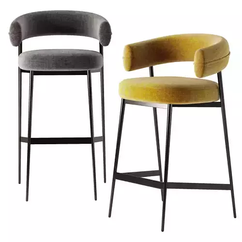 NENA Bar chair Low-poly 3D model