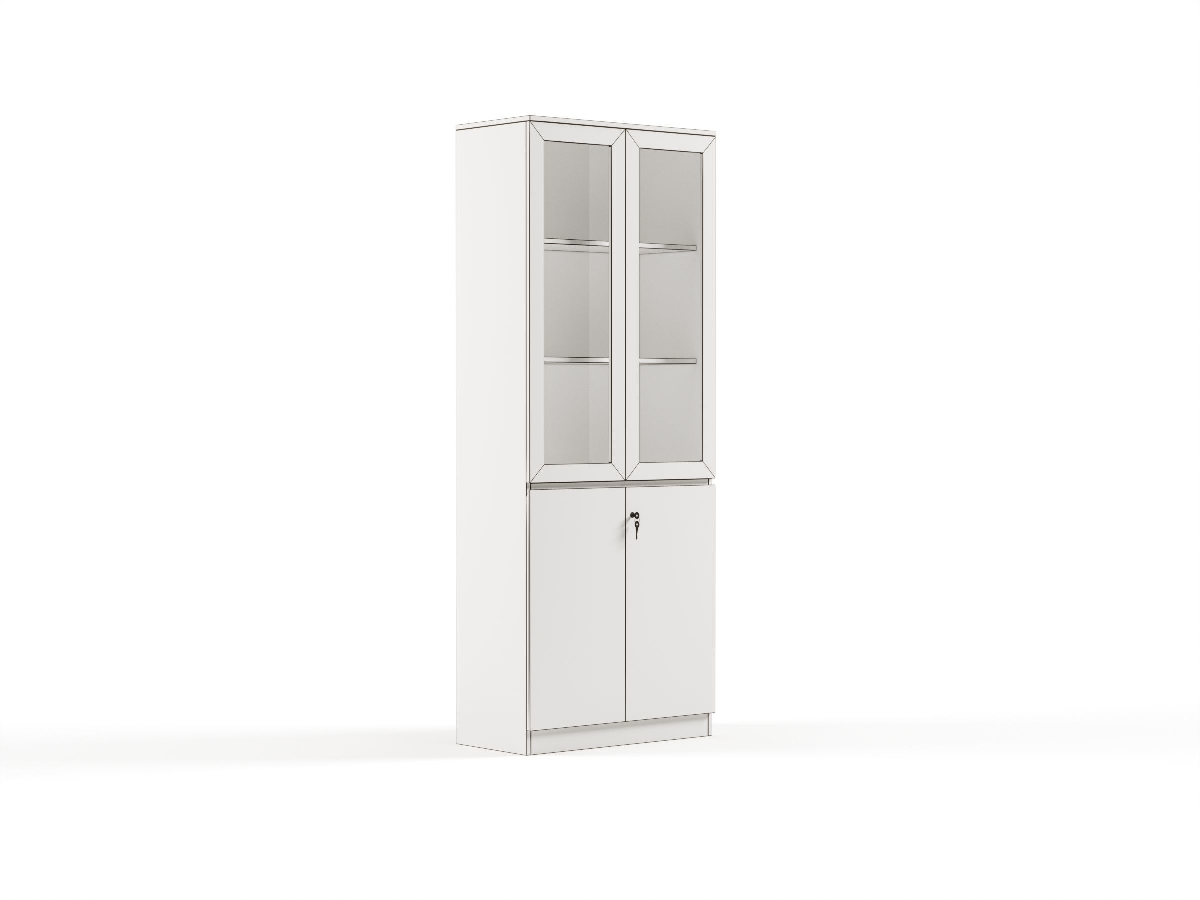 Modern Office High Cabinet File 2 For Staff  Free 3D model_4