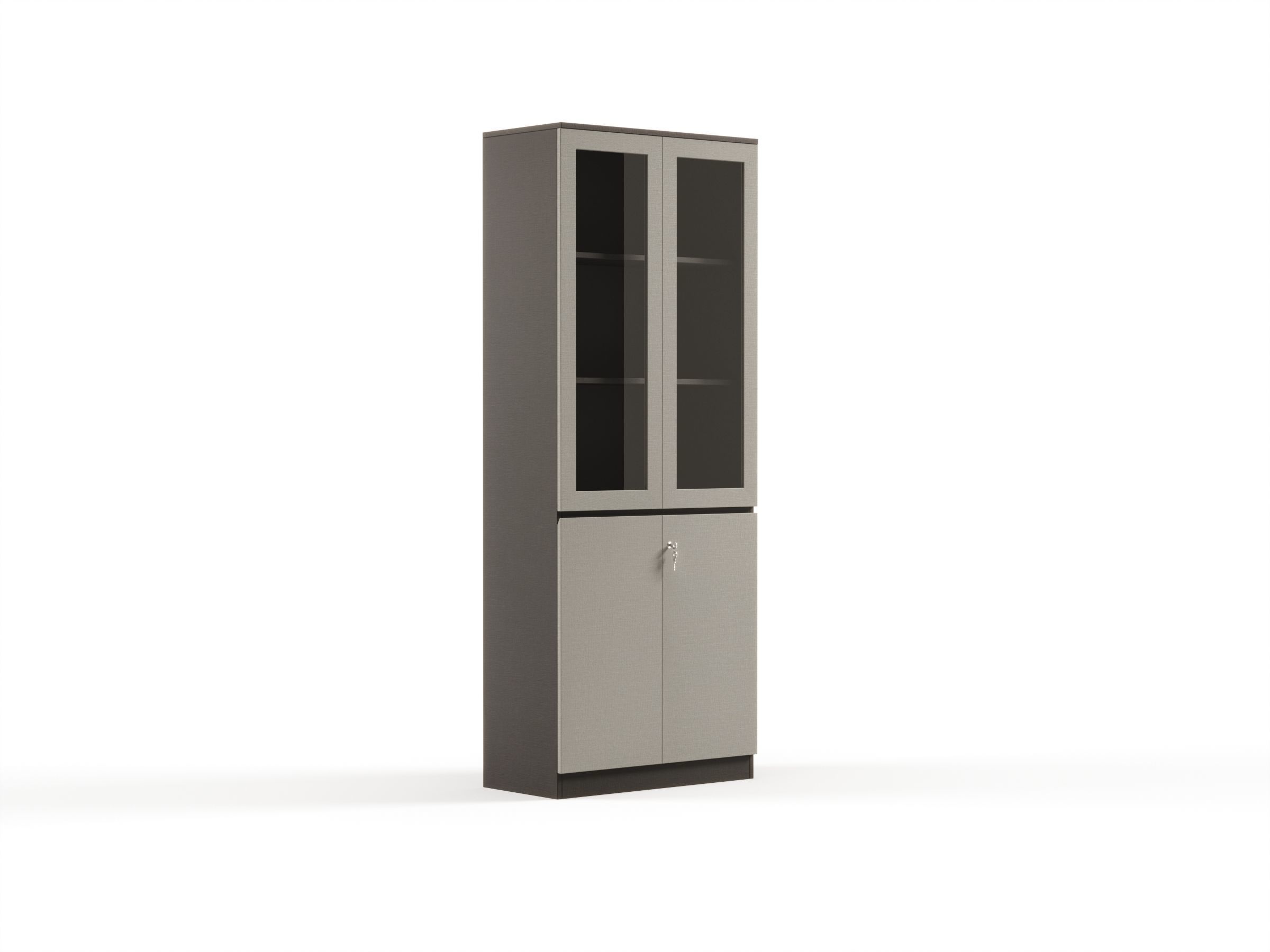 Modern Office High Cabinet File 2 For Staff  Free 3D model_1