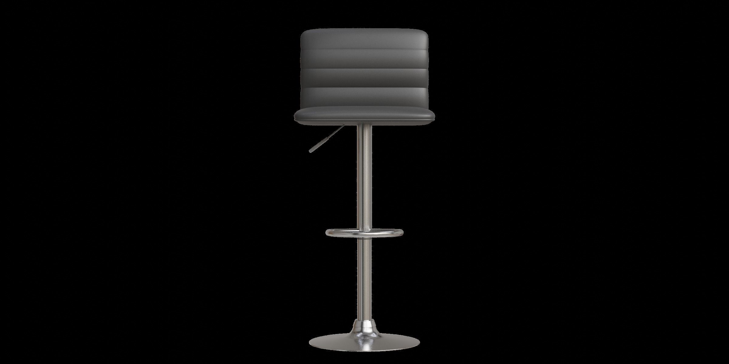 Lamita Swivel Bar Stool Low-poly 3D model_4