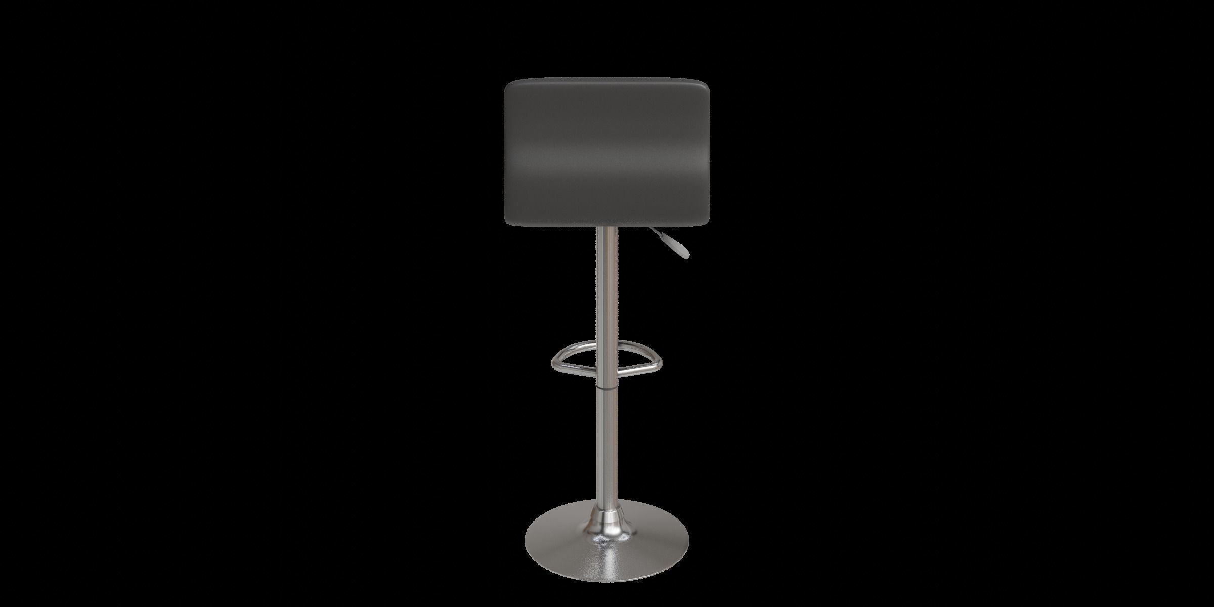 Lamita Swivel Bar Stool Low-poly 3D model_10